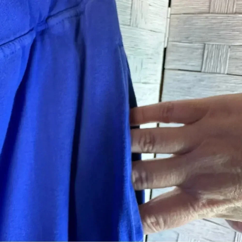 Women within net squirt with packets royal blue  ashleisure summer plus size‎
